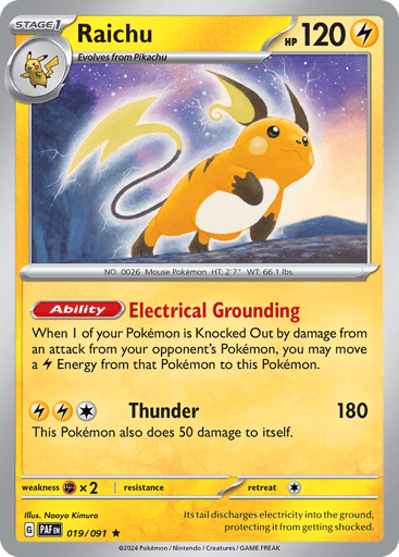 Raichu - Paldean Fates 19