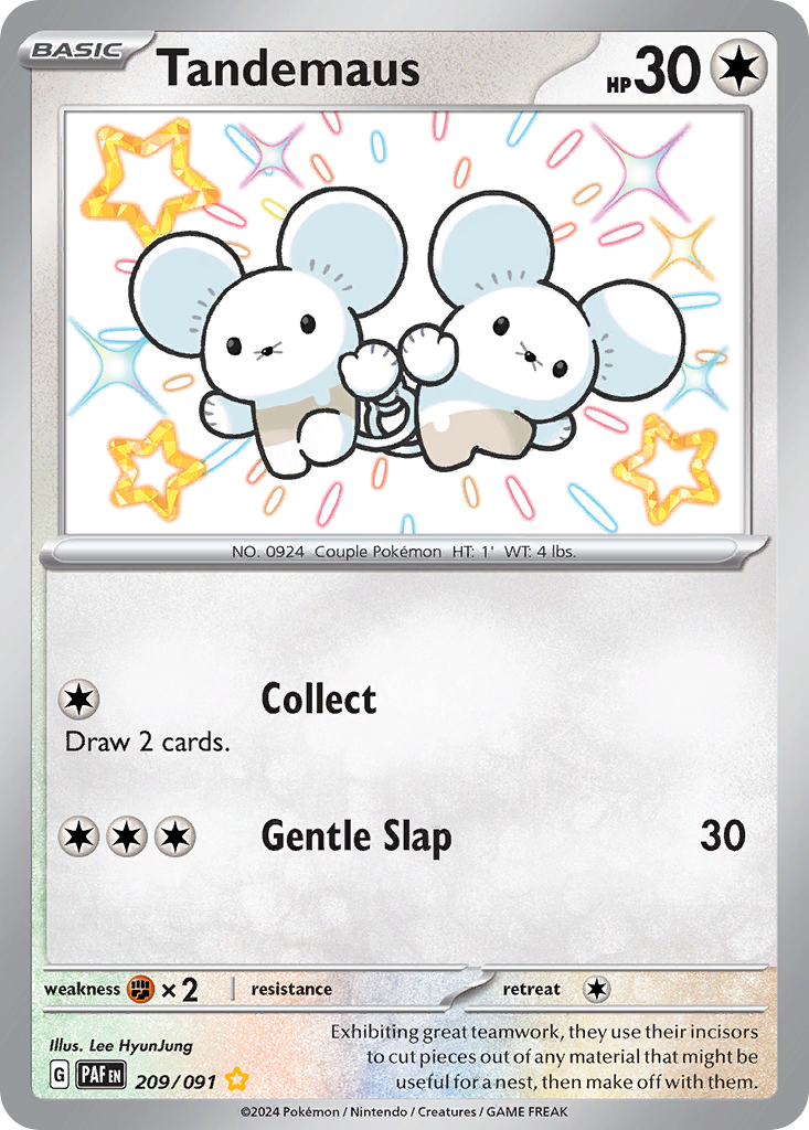 Tandemaus – Paldean Fates 209/091 Pokémon card