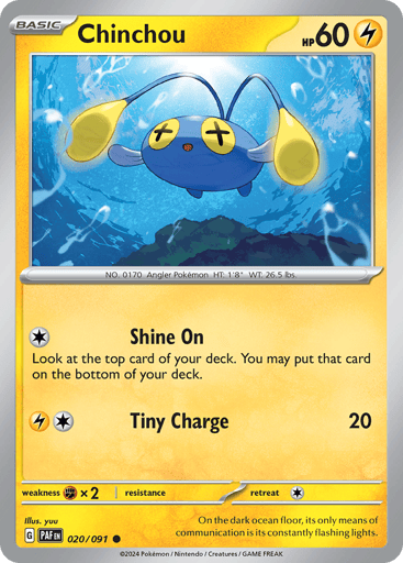 Chinchou - Paldean Fates 20