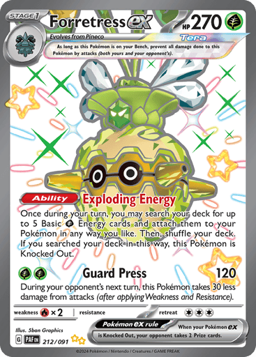 Forretress ex - Paldean Fates 212