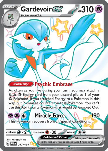 Gardevoir ex - Paldean Fates 217
