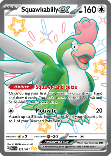 Squawkabilly ex - Paldean Fates 223