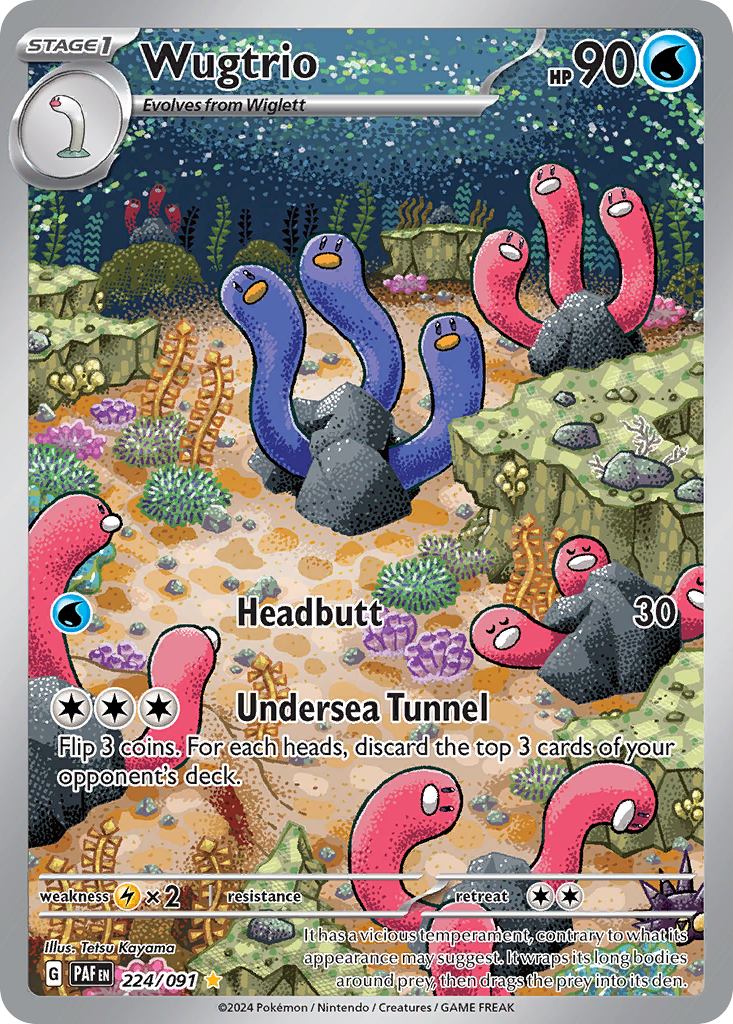 Wugtrio – Paldean Fates 224/091 Pokémon card