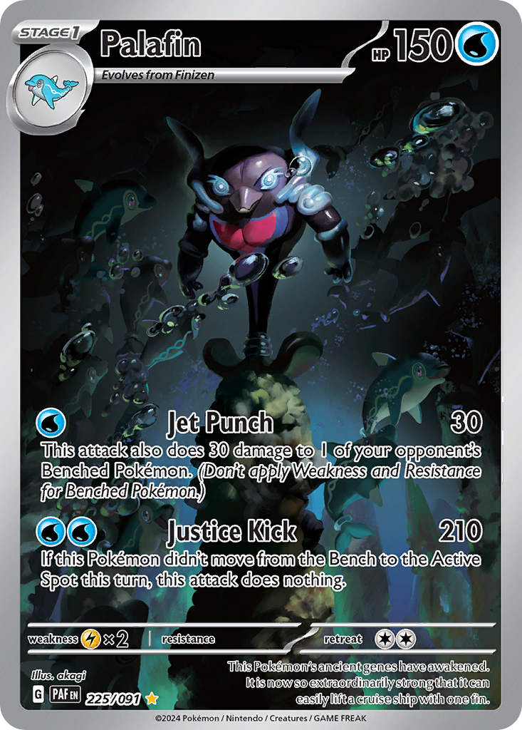 Palafin – Paldean Fates 225/091 Pokémon card