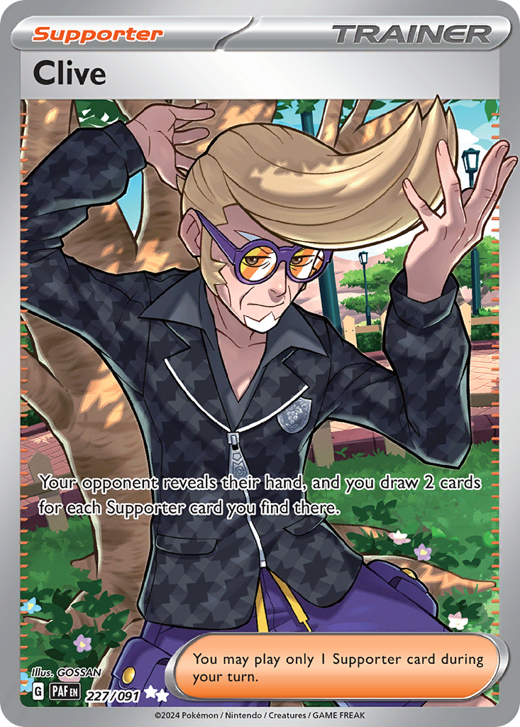 Clive – Paldean Fates 227/091 Pokémon card