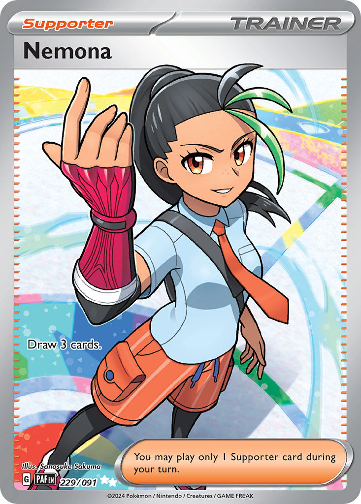 Nemona – Paldean Fates 229/091 Pokémon card