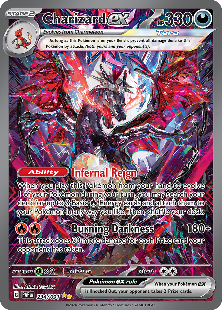 Charizard ex – Paldean Fates 234/091 Pokémon card