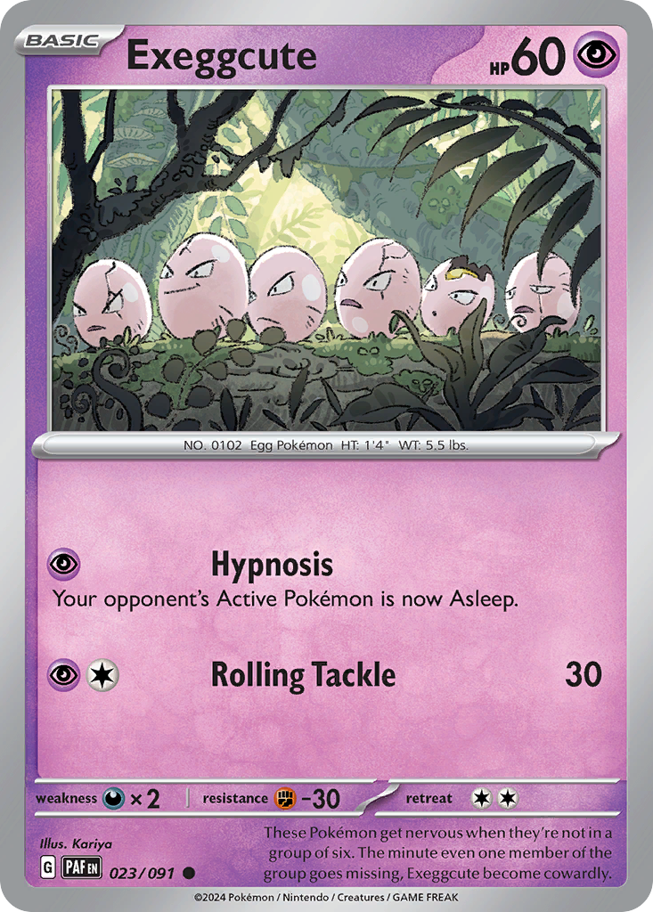 Exeggcute – Paldean Fates 023/091 Pokémon card