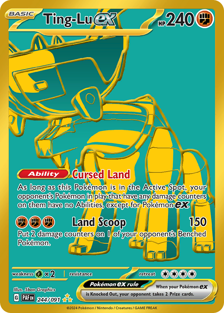 Ting-Lu ex – Paldean Fates 244/091 Pokémon card