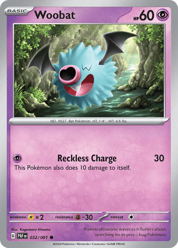 Woobat - Paldean Fates 32