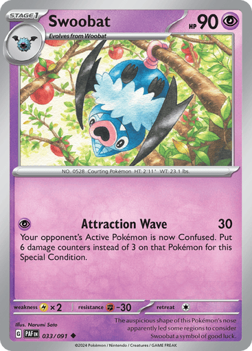 Swoobat - Paldean Fates 33