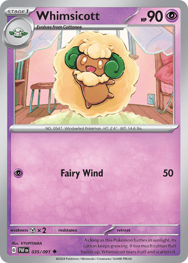 Whimsicott - Paldean Fates 35