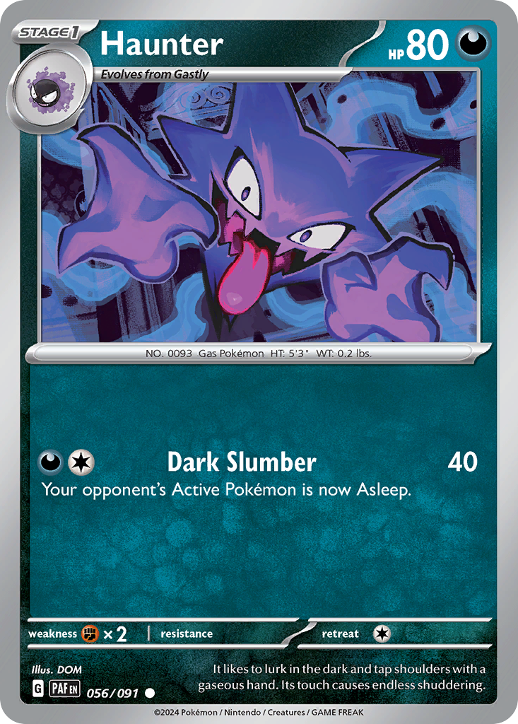 Haunter – Paldean Fates 056/091 Pokémon card