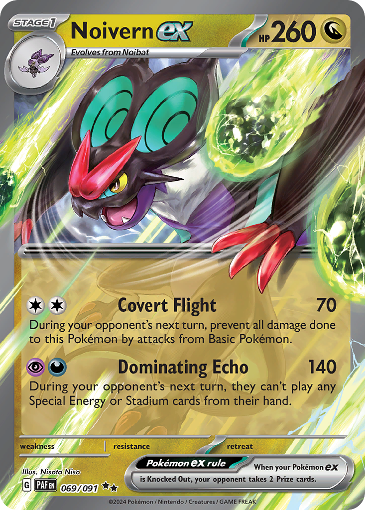 Noivern ex – Paldean Fates 069/091 Pokémon card