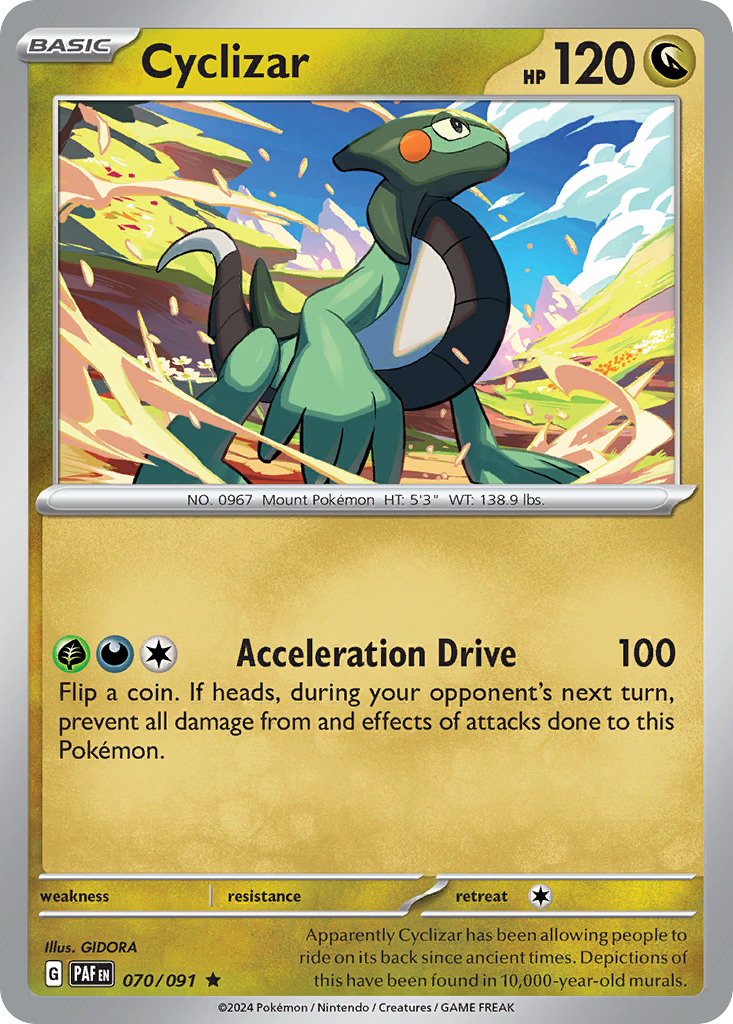 Cyclizar – Paldean Fates 070/091 Pokémon card