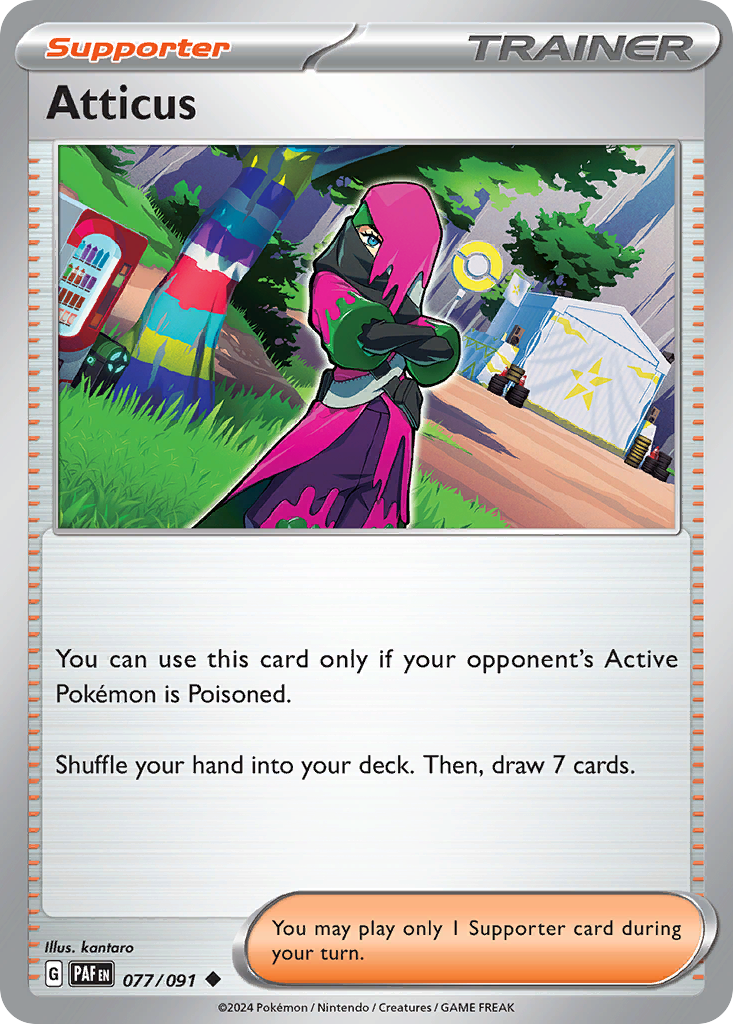 Atticus – Paldean Fates 077/091 Pokémon card