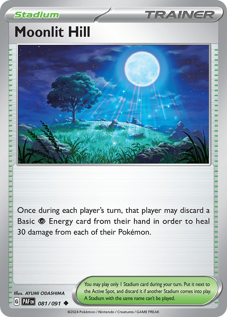 Moonlit Hill – Paldean Fates 081/091 Pokémon card