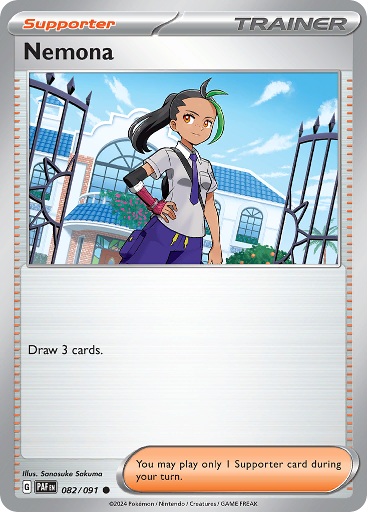 Nemona – Paldean Fates 082/091 Pokémon card