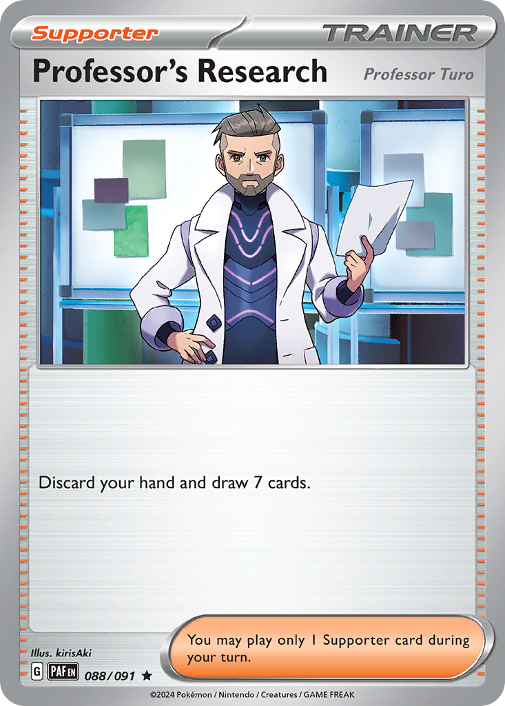 Professor's Research – Paldean Fates 088/091 Pokémon card