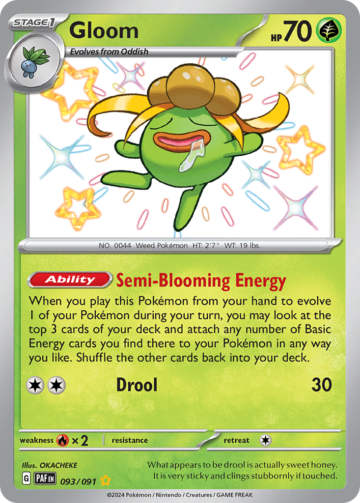 Gloom – Paldean Fates 093/091 Pokémon card