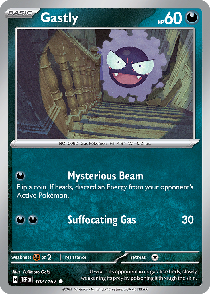 Gastly – Temporal Forces 102/162 Pokémon card