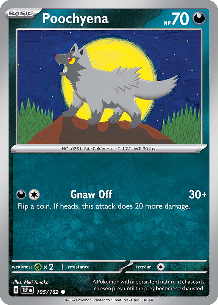 Poochyena – Temporal Forces 105/162 Pokémon card