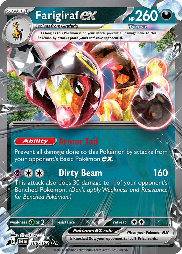 Farigiraf ex – Temporal Forces 108/162 Pokémon card