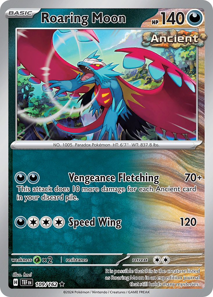Roaring Moon – Temporal Forces 109/162 Pokémon card