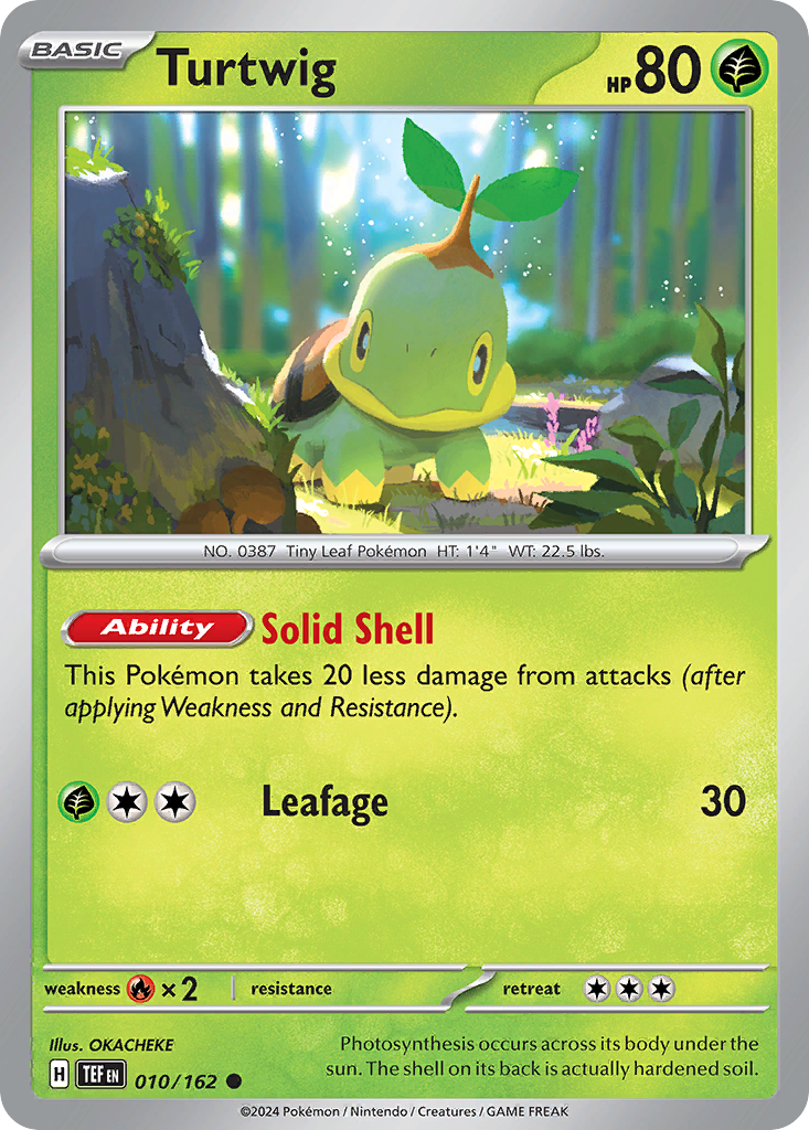 Turtwig – Temporal Forces 010/162 Pokémon card