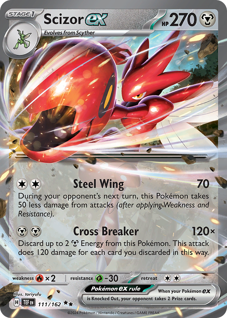 Scizor ex – Temporal Forces 111/162 Pokémon card