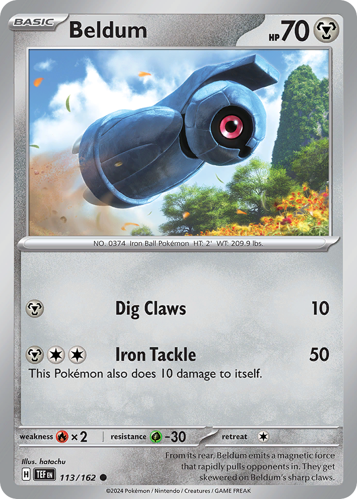 Beldum – Temporal Forces 113/162 Pokémon card
