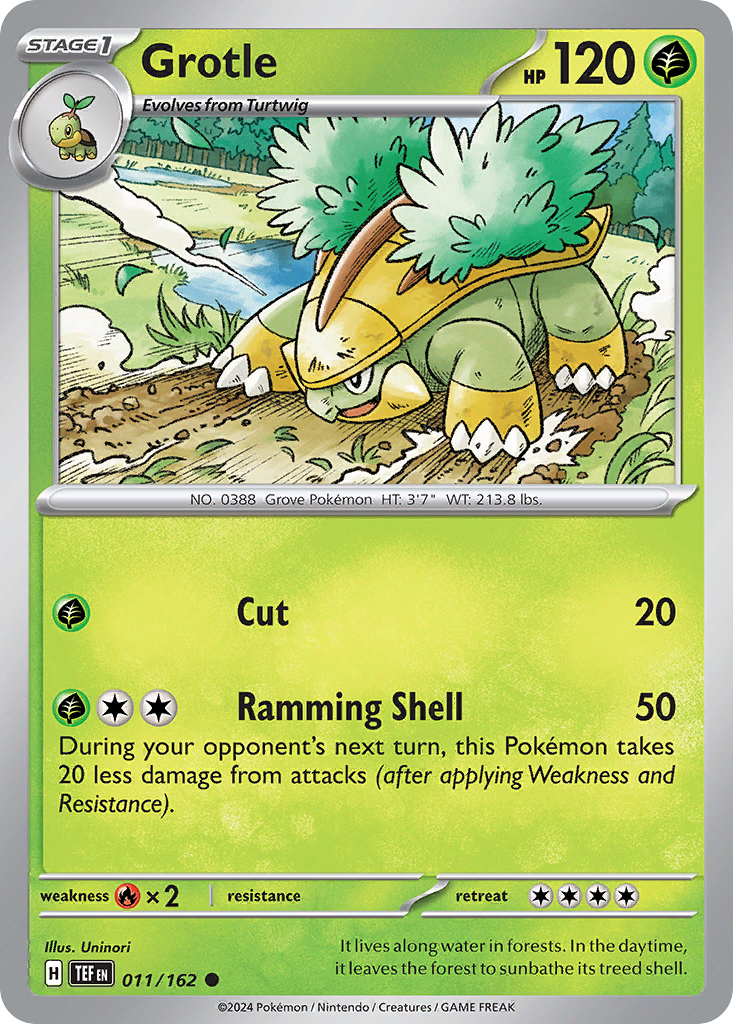 Grotle – Temporal Forces 011/162 Pokémon card