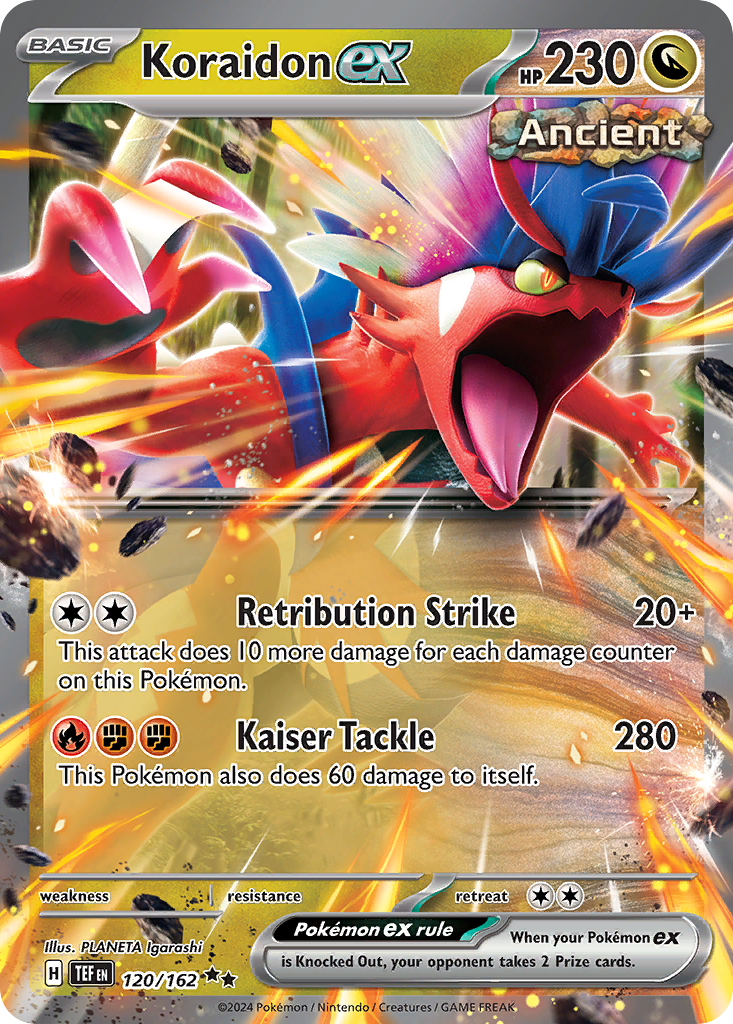 Koraidon ex – Temporal Forces 120/162 Pokémon card
