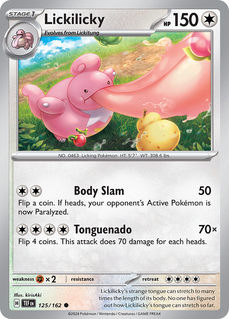 Lickilicky – Temporal Forces 125/162 Pokémon card