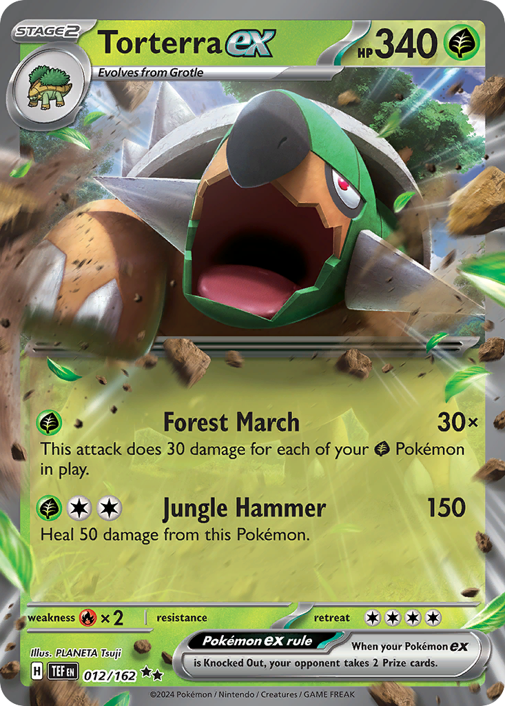Torterra ex – Temporal Forces 012/162 Pokémon card