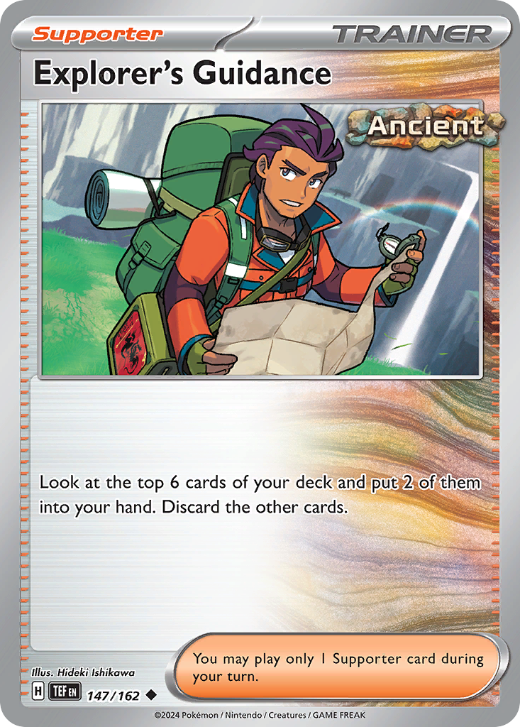 Explorer's Guidance – Temporal Forces 147/162 Pokémon card