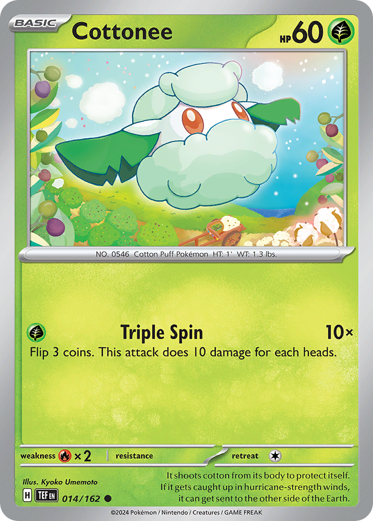 Cottonee – Temporal Forces 014/162 Pokémon card