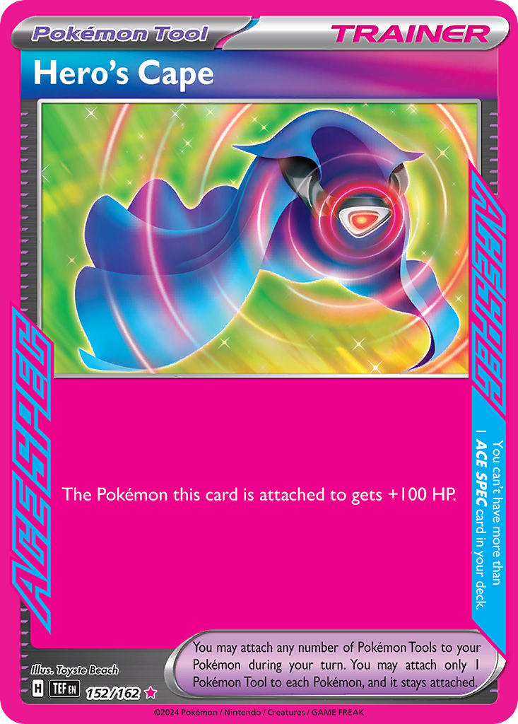 Hero's Cape – Temporal Forces 152/162 Pokémon card