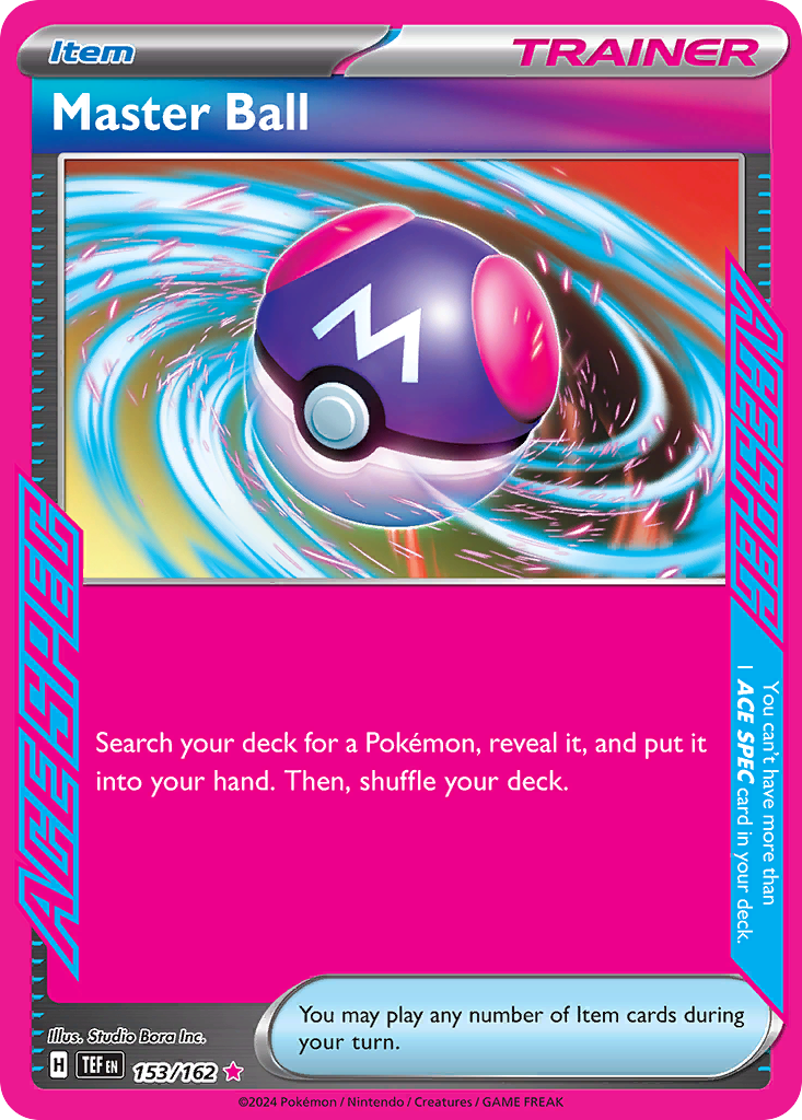 Master Ball – Temporal Forces 153/162 Pokémon card