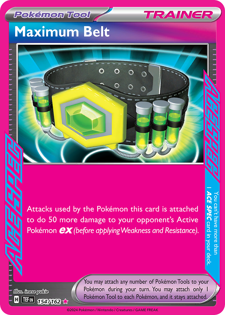 Maximum Belt – Temporal Forces 154/162 Pokémon card