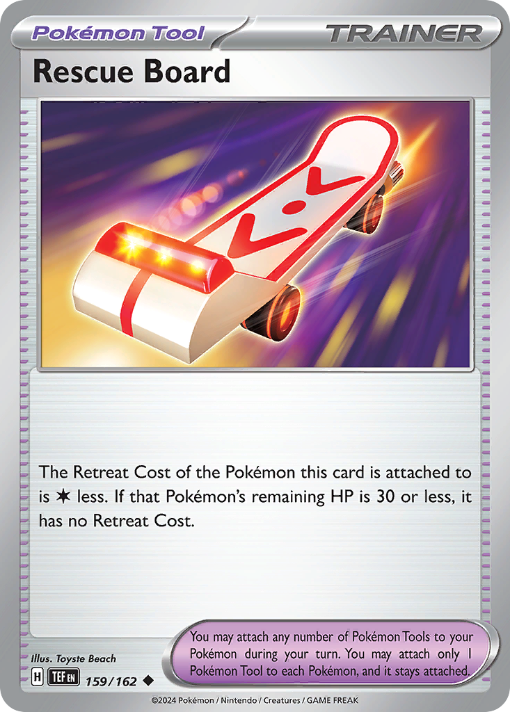 Rescue Board – Temporal Forces 159/162 Pokémon card