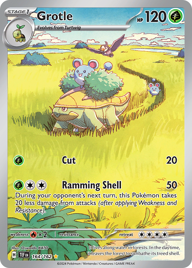 Grotle – Temporal Forces 164/162 Pokémon card