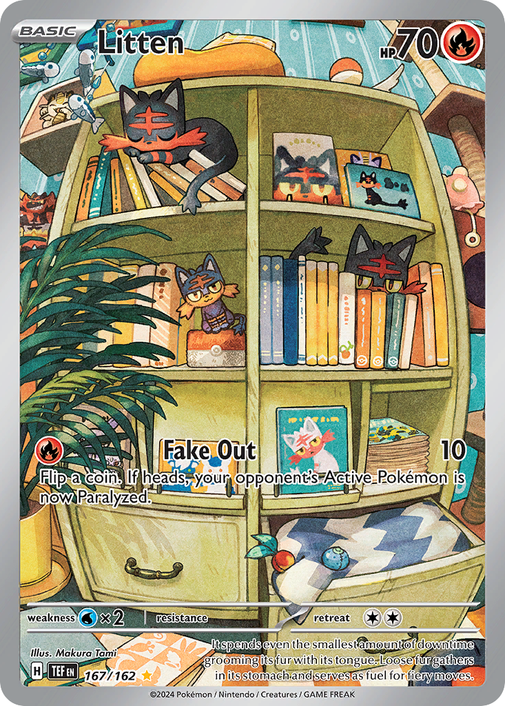 Litten – Temporal Forces 167/162 Pokémon card