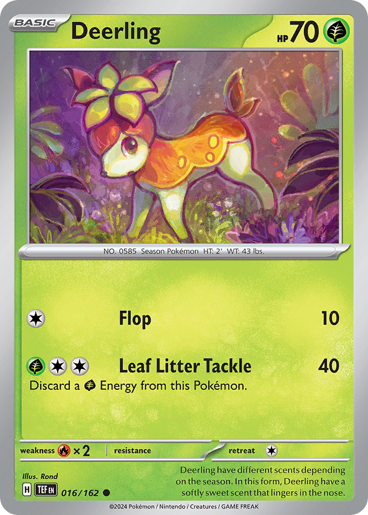Deerling – Temporal Forces 016/162 Pokémon card