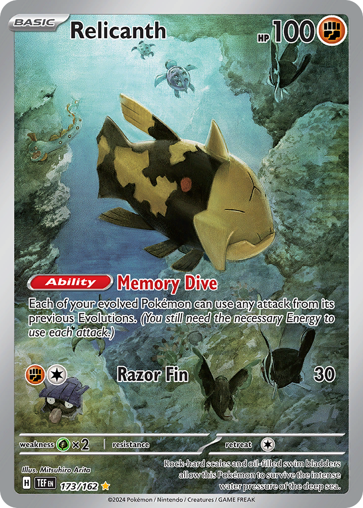 Relicanth – Temporal Forces 173/162 Pokémon card