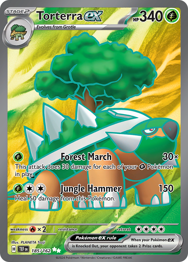 Torterra ex – Temporal Forces 185/162 Pokémon card