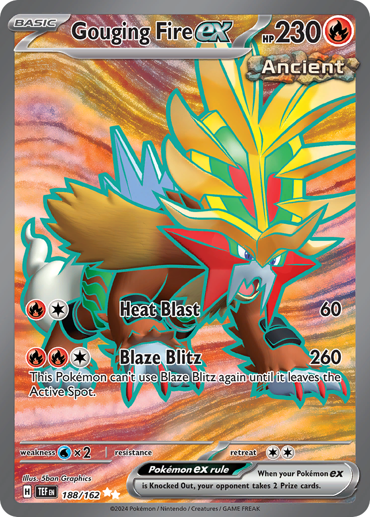 Gouging Fire ex – Temporal Forces 188/162 Pokémon card