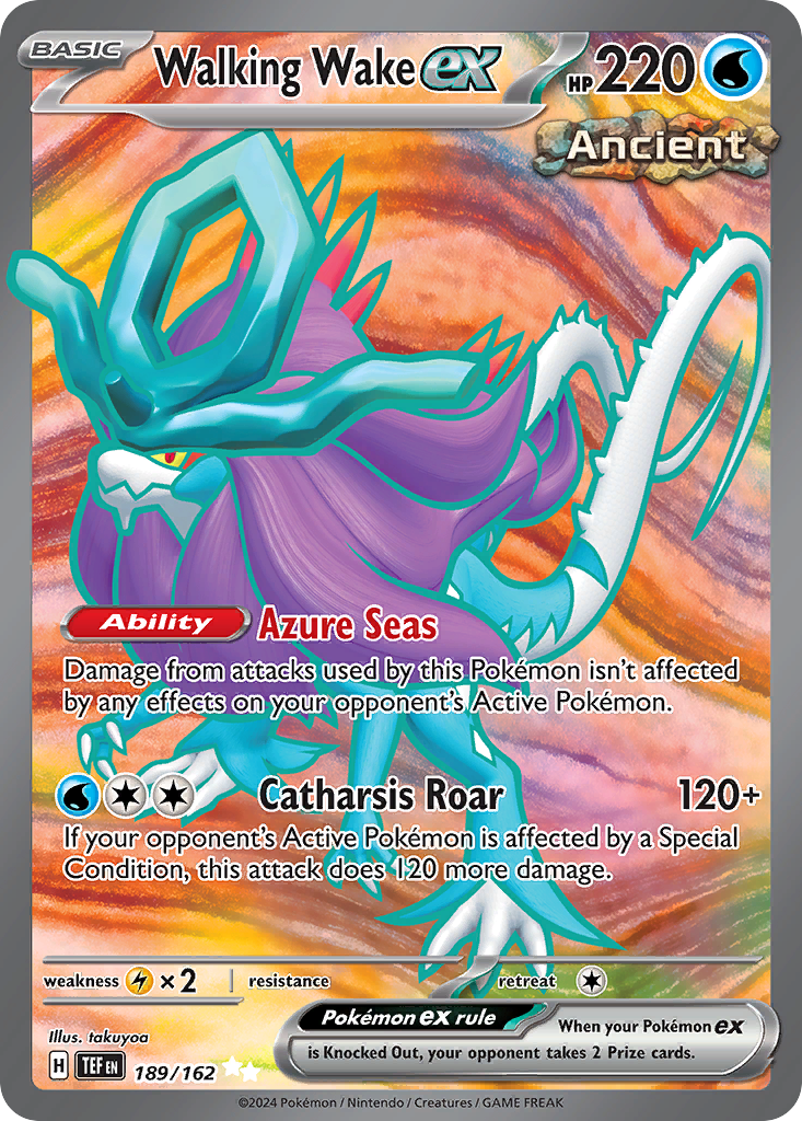 Walking Wake ex – Temporal Forces 189/162 Pokémon card