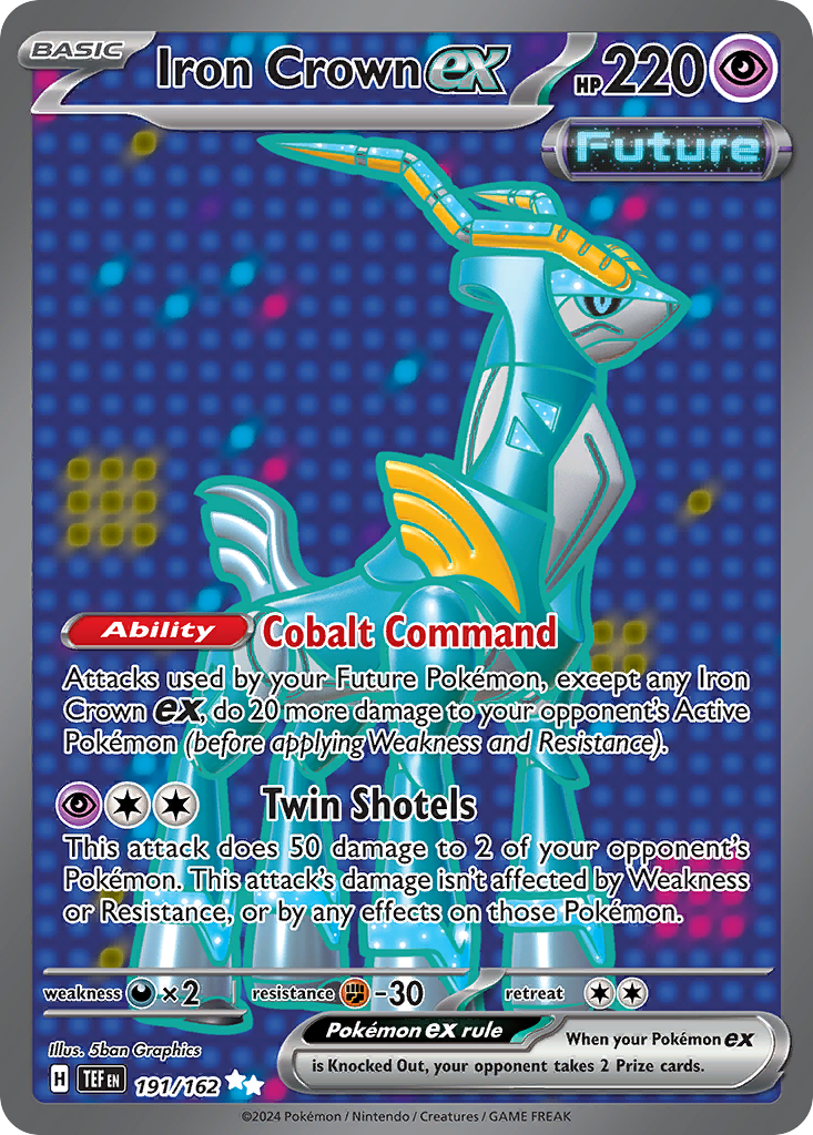 Iron Crown ex – Temporal Forces 191/162 Pokémon card