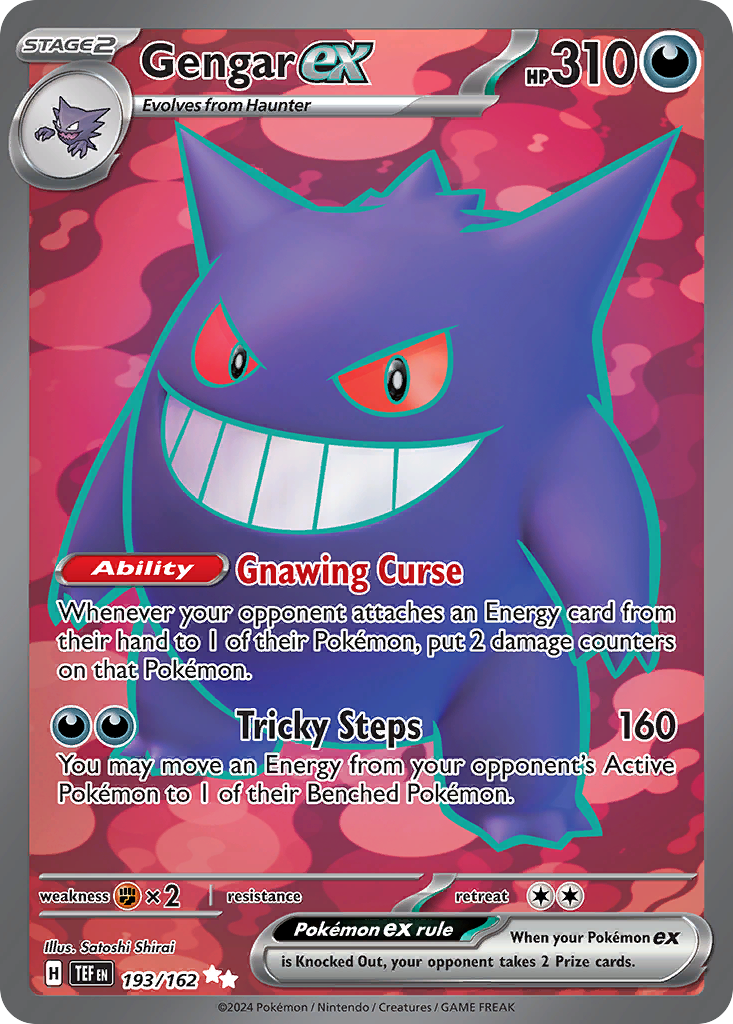 Gengar ex – Temporal Forces 193/162 Pokémon card